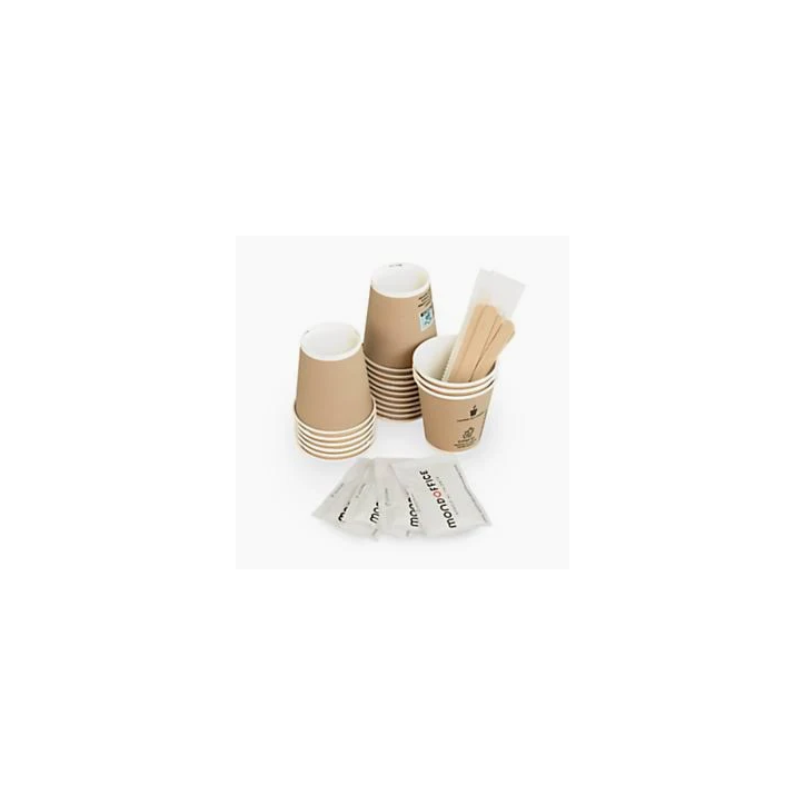 Kit 50 pz Accessori Caffè - Bicchieri Palette e Zucchero