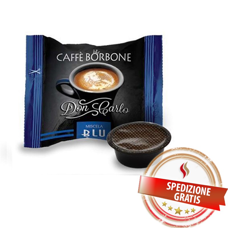 900 Capsule Caffè BORBONE Don Carlo Miscela BLU [Compatibili Lavazza A Modo  Mio]