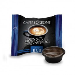 50 Capsule Caffè BORBONE Don Carlo Miscela BLU [Compatibili Lavazza A Modo Mio]